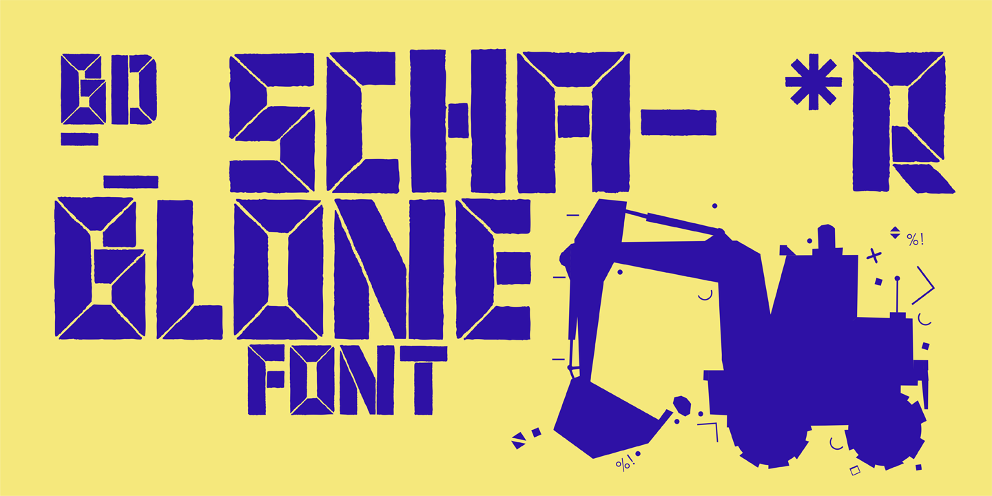 BD Schablone: A Bold Display Font