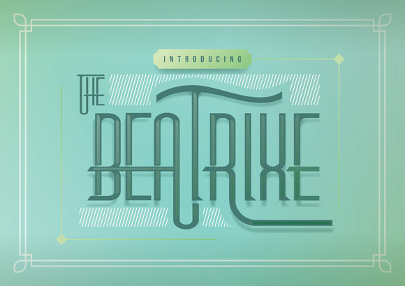 Beatrixe Font for Creative Makers