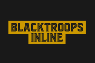 Blacktroops Inline Font Review