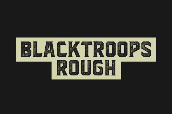 Blacktroops Rough Font
