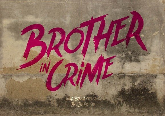 Brother in Crime Font for Web Design