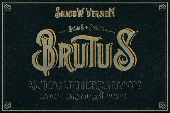 Brutus Font: Bold and Timeless