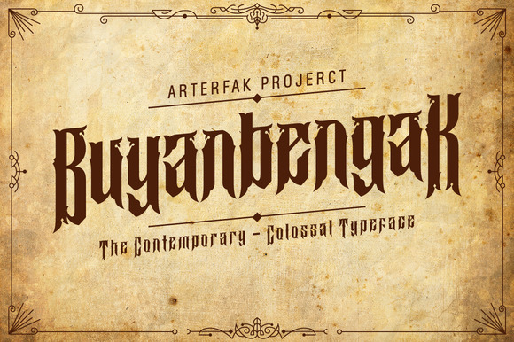 Buyanbengak Font for Stylish Design