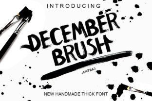 December Brush Font