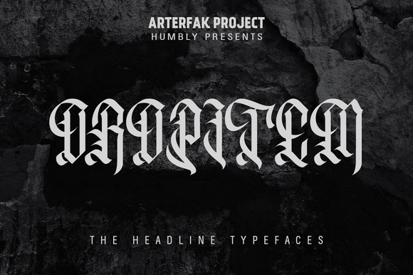 Oropitem: A Gothic Typeface for Creative Expression
