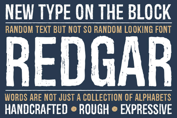 Redgar: A Display Font for Editorial Elegance