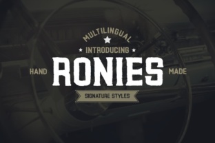 Ronies: Vintage Display Font