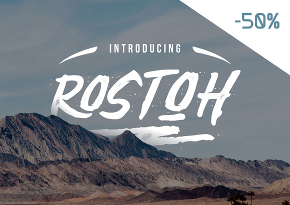 Rostoh: A Bold Display Font for Impactful Campaigns