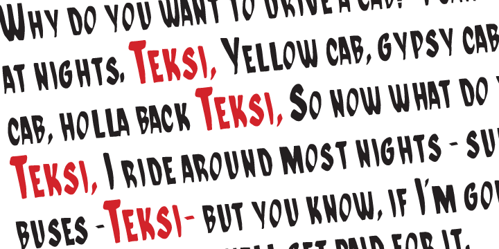 Teksi Family Font for Creative Projects