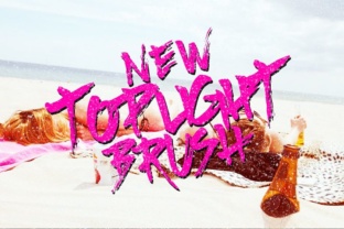 Top Light Brush Font for Creative Web Design
