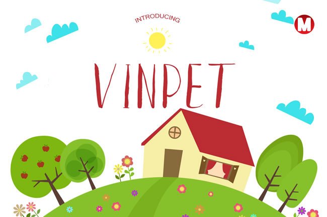 Vinpet: A Fresh Display Font