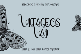 Vintageos Vain: A Vintage Style Typeface