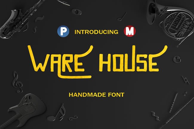 Ware House Font for Creative Makers